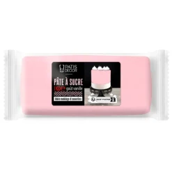 Pâte à sucre rose 1 kg - DDM 11/24-Cerf Dellier Clearance