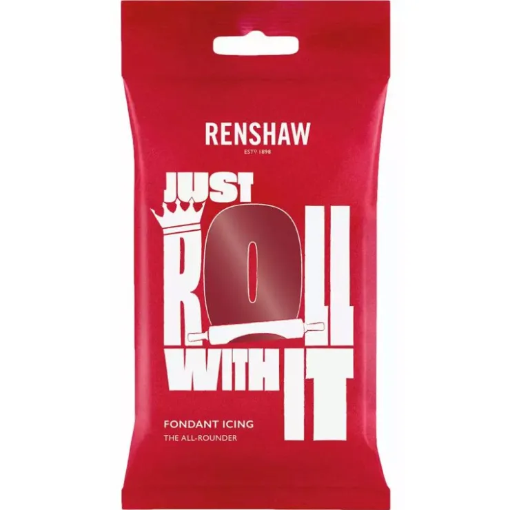 Pâte à sucre rouge rubis Renshaw 250 g-Cerf Dellier Outlet