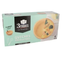 Quiches feuilletées à garnir (x4)-Cerf Dellier Outlet