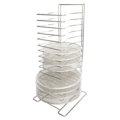 Rack pour grilles à pizza inox 15 niveaux jusqu'à 40 cm-Cerf Dellier Clearance