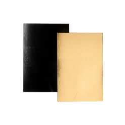 Rectangles carton Noir / Or 60 x 40 cm (x25)-Cerf Dellier Outlet