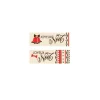 Rectangles Joyeuses Noël rouge assortis chocolat blanc (x80)-Cerf Dellier Outlet