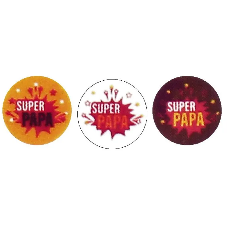Ronds chocolat Super Papa / Super Héros assortis (x 40) - DDM 10/24-Cerf Dellier New