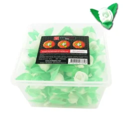 Roses blanches et feuilles en azyme (x80)-Cerf Dellier Hot