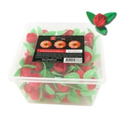 Roses rouges et feuilles en azyme (x80)-Cerf Dellier New
