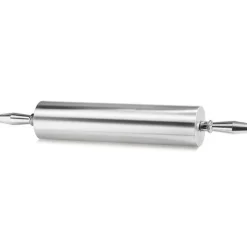 Rouleau à pâte aluminium avec poignées tournantes 38 cm diamêtre 9 cm-Cerf Dellier Clearance