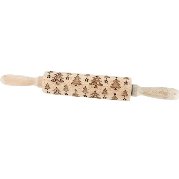 Rouleau empreintes Sapins de Noël-Cerf Dellier Outlet