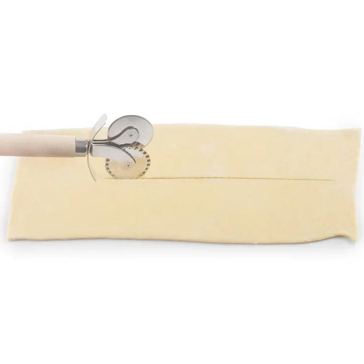 Roulette à pâte double lisse / cannelée-Cerf Dellier Sale