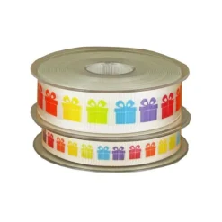 Ruban blanc cadeaux (20 m)-Cerf Dellier Clearance