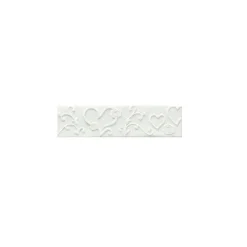 Ruban pâte à sucre coeurs h 5 cm (1,25 m)-Cerf Dellier Clearance