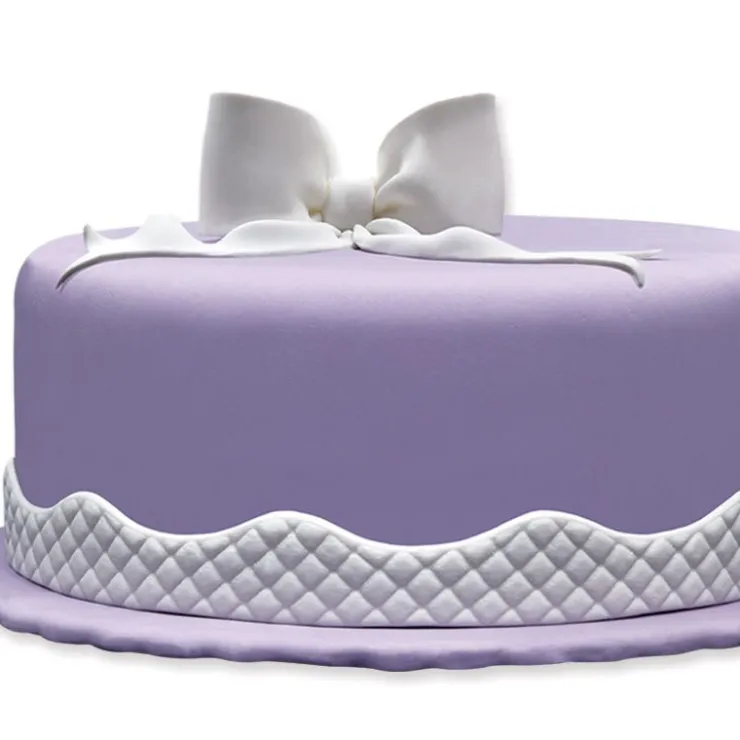 Ruban pâte à sucre losanges h 3 cm (2,5 m)-Cerf Dellier Best