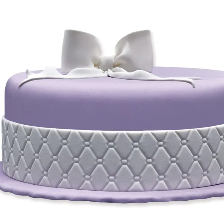 Ruban pâte à sucre matelassé h 5 cm (1,25 m)-Cerf Dellier New
