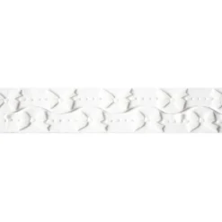 Ruban pâte à sucre noeuds blanc h 3 cm (2,5 m)-Cerf Dellier
