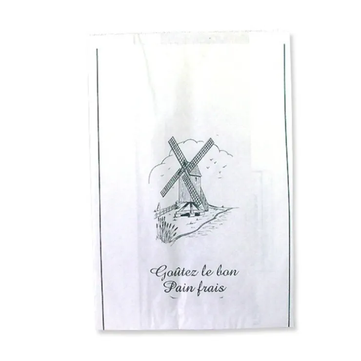 Sac à pain rond kraft blanchi x1000-Cerf Dellier