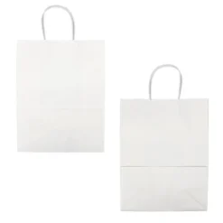 Sac en papier blanc - 25x12x33 cm-Cerf Dellier Best