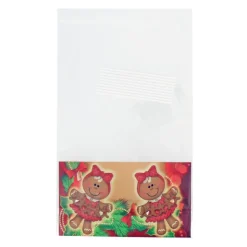 Sachets bonbons Fillettes + liens 18 x 30 cm (x10)-Cerf Dellier Sale