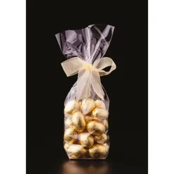Sachets polypropylène 10 x 22cm fond carton + liens (x10)-Cerf Dellier New