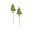 Sapin de Noël décoré sur pique (x50)-Cerf Dellier Clearance