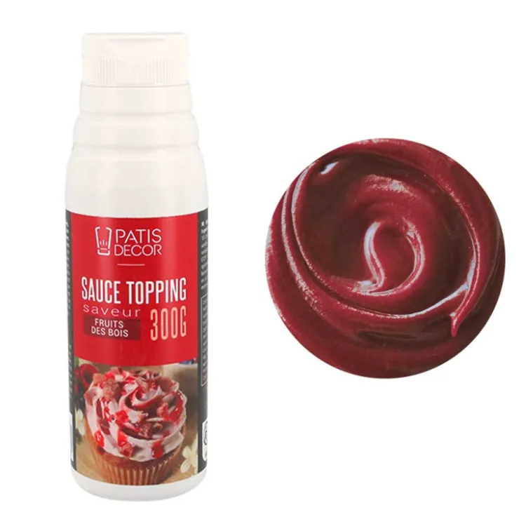 Sauce topping saveur fruits des bois 300g-Cerf Dellier Hot