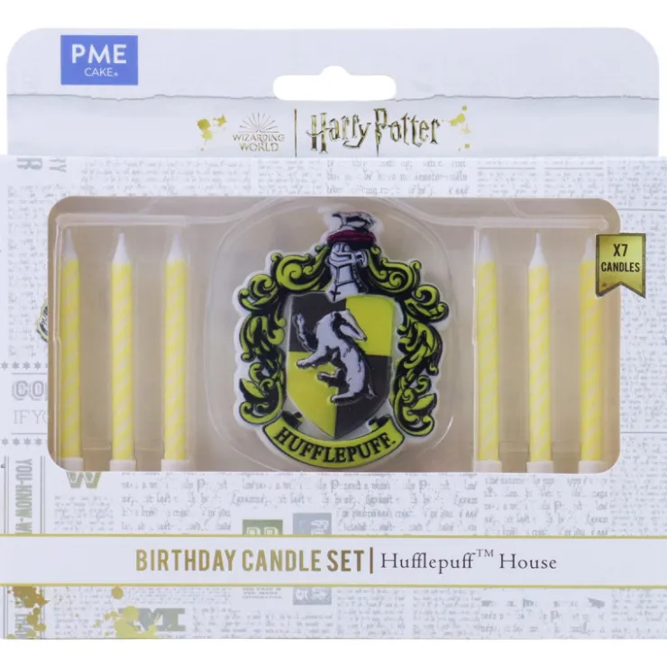 Set de 7 bougies d'anniversaire Poufsouffle Harry Potter-Cerf Dellier