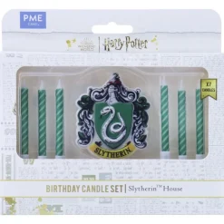 Set de 7 bougies d'anniversaire Serpentard Harry Potter-Cerf Dellier Discount