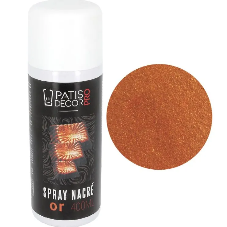 Spray colorant effet nacré Doré 400 ml-Cerf Dellier