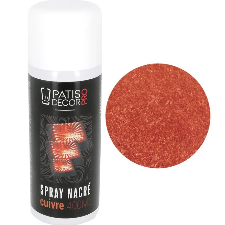 Spray colorant effet nacré Cuivre 400 ml-Cerf Dellier
