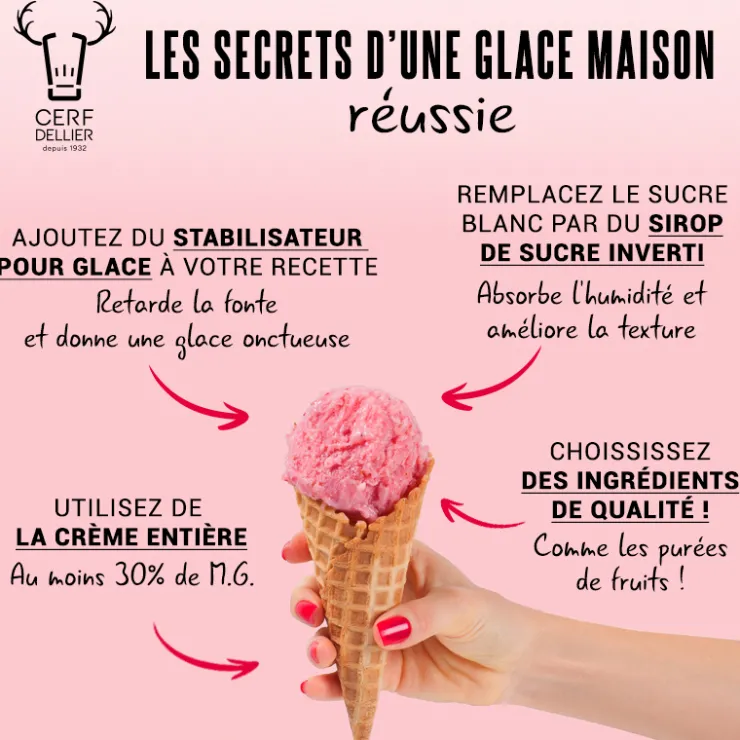 Stabilisateur pour glace 125 g-Cerf Dellier Clearance