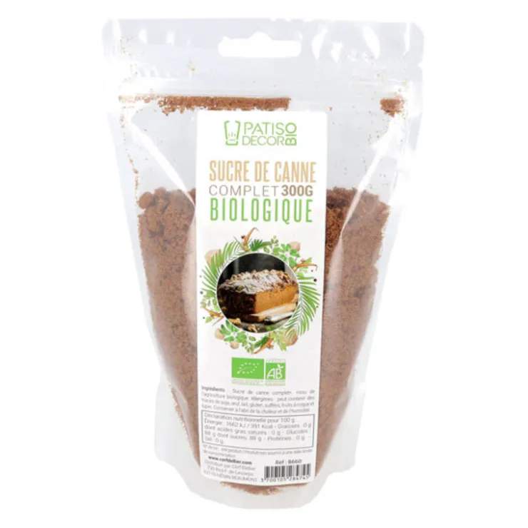 Sucre de canne complet Bio 300 g-Cerf Dellier Online