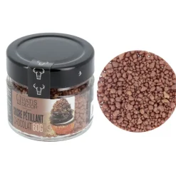 Sucre pétillant chocolat 60 g-Cerf Dellier New