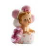Sujet de baptême bébé fille dans boîte à cadeau-Cerf Dellier New