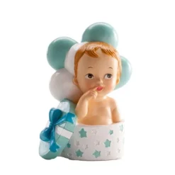 Sujet de baptême bébé garçon dans boîte à cadeau-Cerf Dellier Sale