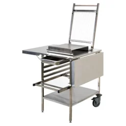 Table mobile inox pour guitare 71x61x85 cm-Cerf Dellier