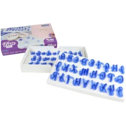 Tampons embosseurs alphabet Fun Fonts PME (x52)-Cerf Dellier Best
