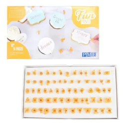 Tampons embosseurs alphabet Fun Fonts PME (x66)-Cerf Dellier Sale