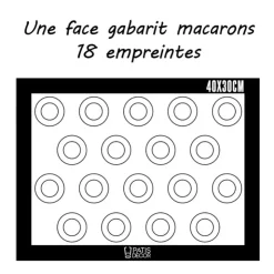 Tapis de cuisson silicone spécial macarons & éclairs 40 x 30 cm-Cerf Dellier Best