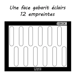 Tapis de cuisson silicone spécial macarons & éclairs 40 x 30 cm-Cerf Dellier Best
