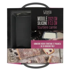 Tourtière en Silicone 21 x 21 cm-Cerf Dellier Discount