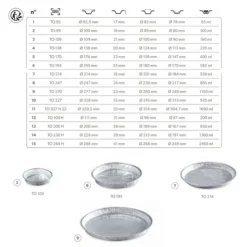 Tourtières jetables en aluminium (x100)-Cerf Dellier Hot