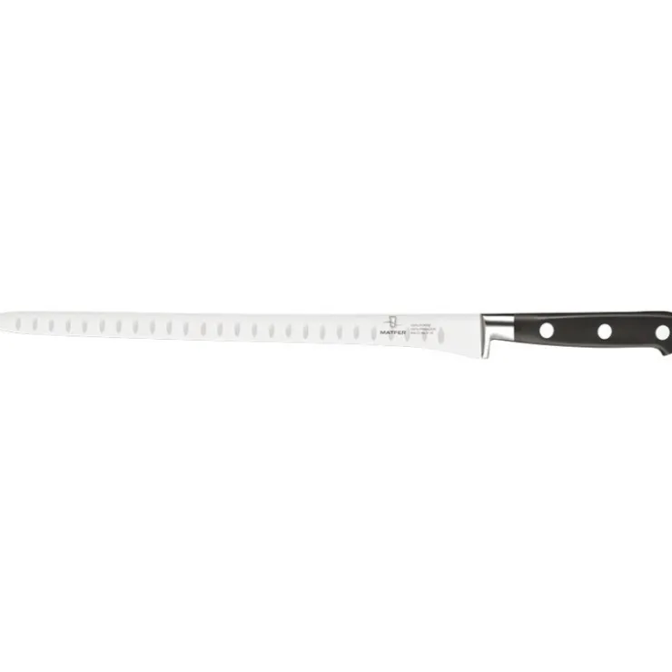 Tradition couteau jambon lame étroite forgé monobloc inox 30 cm-Cerf Dellier Online