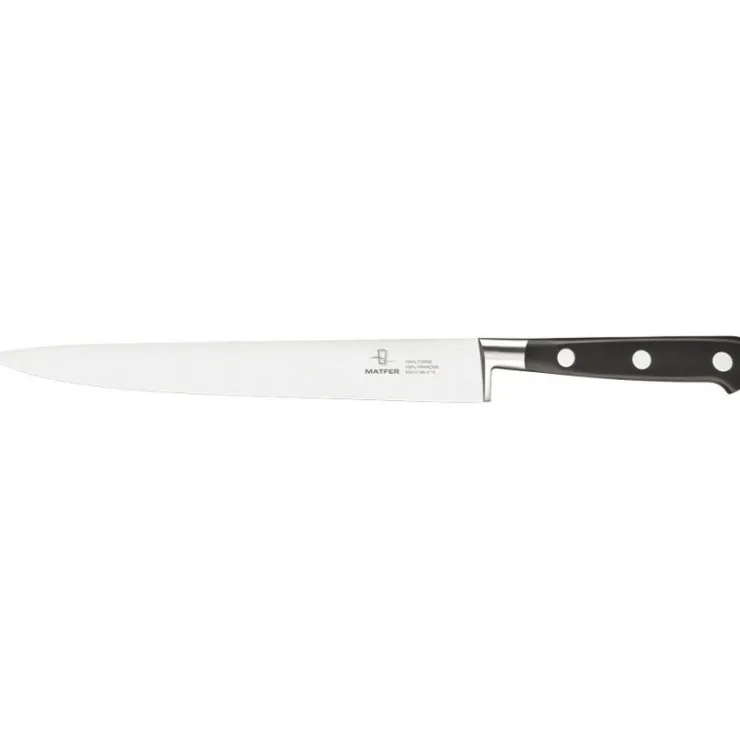 Tradition couteau tranchelard forgé monobloc inox 25 cm-Cerf Dellier Best