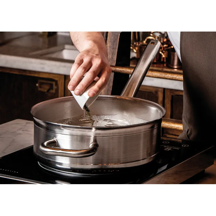 Tradition inox sauteuse 32 cm avec anse face à la queue-Cerf Dellier Hot