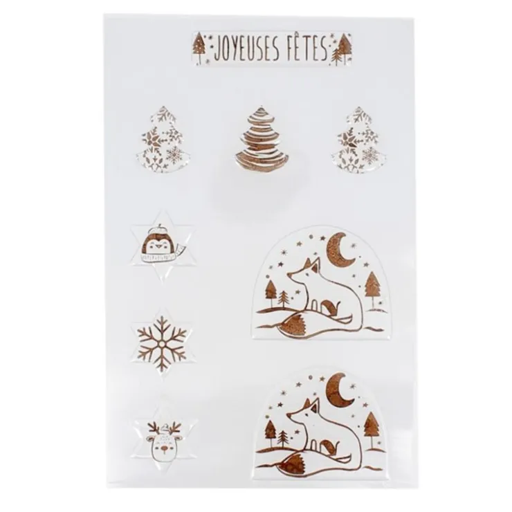 Transfert chocolat thème Noël Renard-Cerf Dellier Outlet