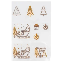 Transfert chocolat thème Noël moderne-Cerf Dellier Sale