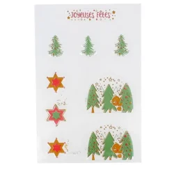 Transfert chocolat thème Noël Ourson-Cerf Dellier Hot