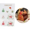 Transfert chocolat thème Noël classique-Cerf Dellier New