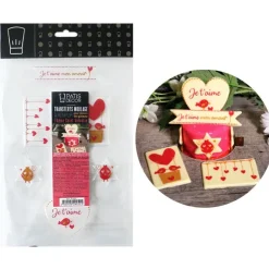 Transfert chocolat thème Saint Valentin-Cerf Dellier New