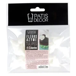 Tulipe blanche en azyme (x15)-Cerf Dellier Clearance