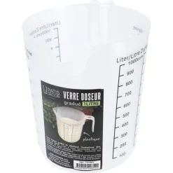 Verre doseur gradué plastique 1 L-Cerf Dellier Sale