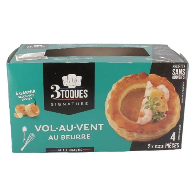 Vol-au-vent au beurre à garnir (x4)-Cerf Dellier Discount